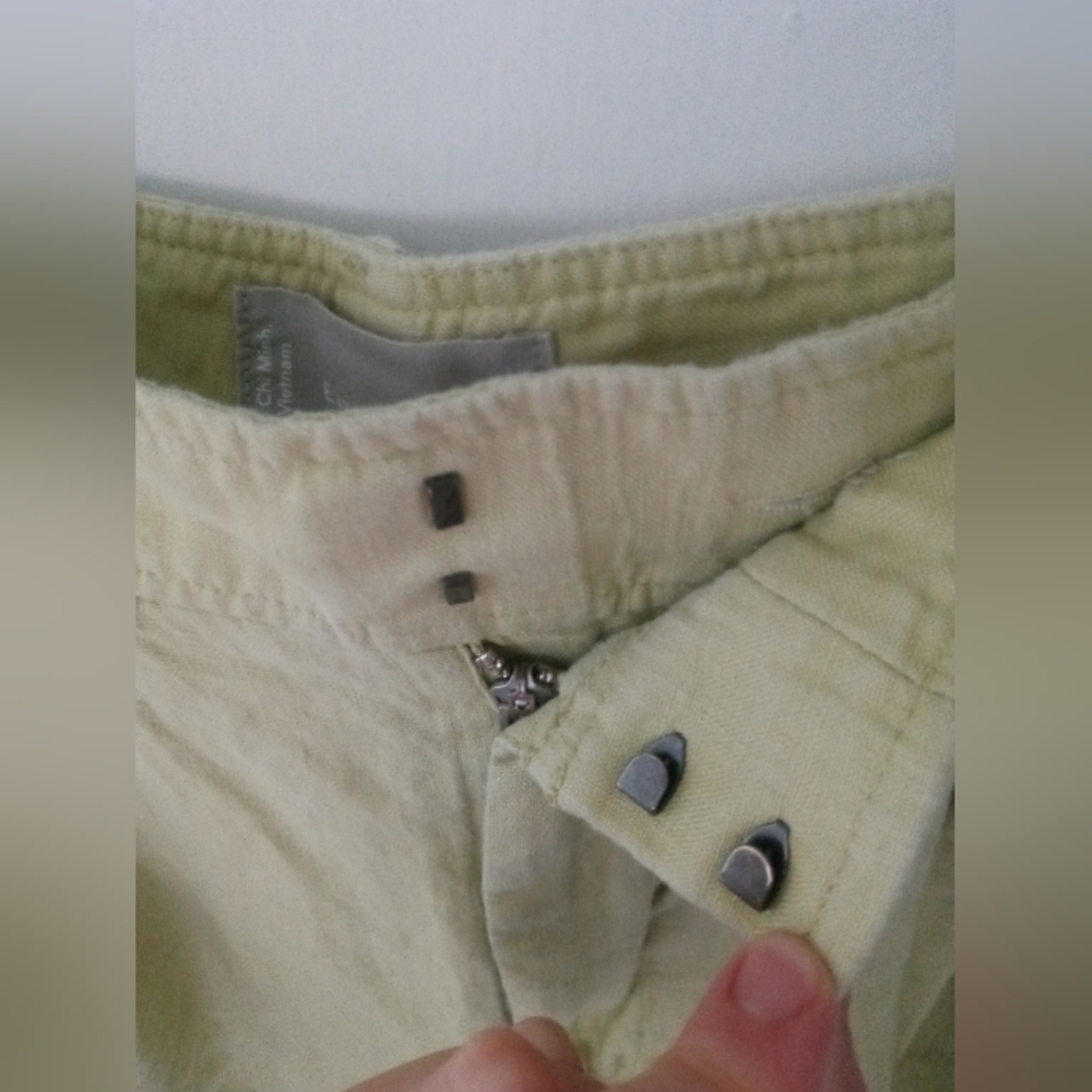 Everlane 100% Linen Pants. Green. Size 6. Waist 29. Perfect Condition. - Picture 9 of 17